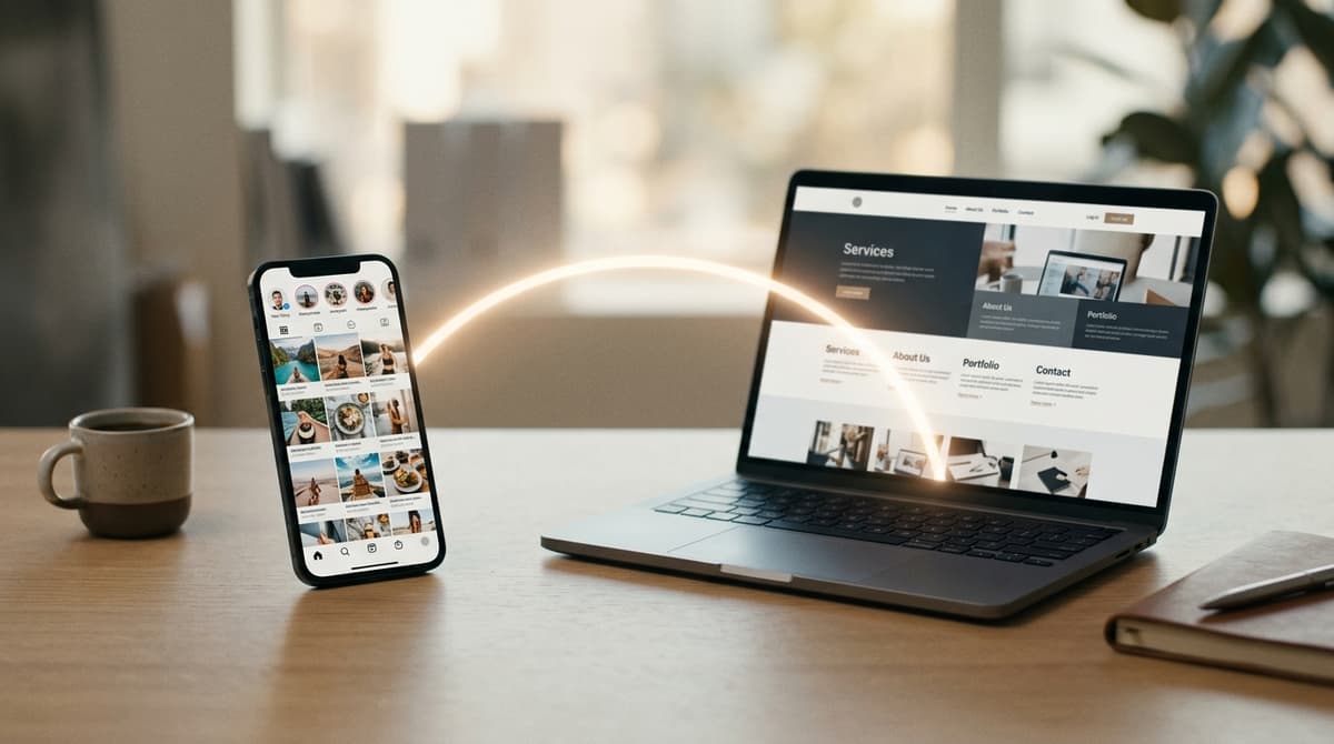 Instagram vs website for Korean small business — the honest tradeoff