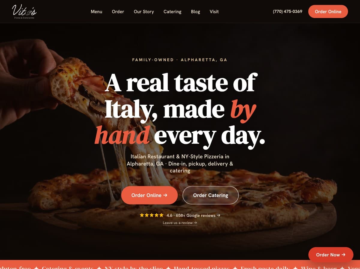Vito's Pizza — Alpharetta · Italian restaurant